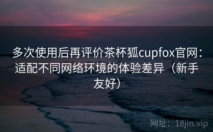 多次使用后再评价茶杯狐cupfox官网：适配不同网络环境的体验差异（新手友好）