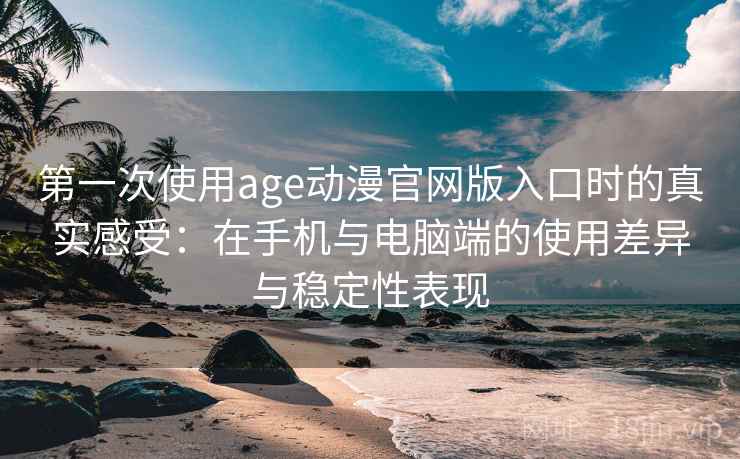 第一次使用age动漫官网版入口时的真实感受：在手机与电脑端的使用差异与稳定性表现