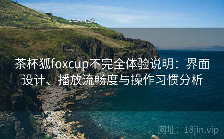 茶杯狐foxcup不完全体验说明：界面设计、播放流畅度与操作习惯分析